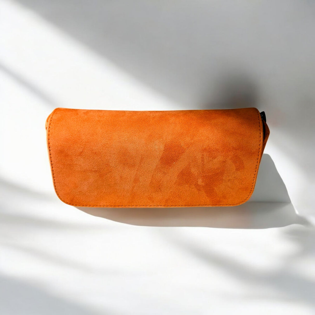 Unisa Zdream Clutch Veske i Semsket Skinn Orange
