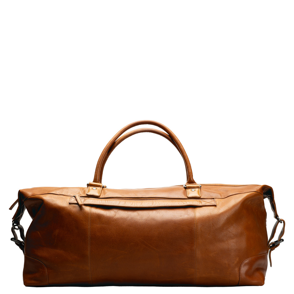 A. Eriksson Elwis Stor Weekend Bag I Skinn Cognac 41L
