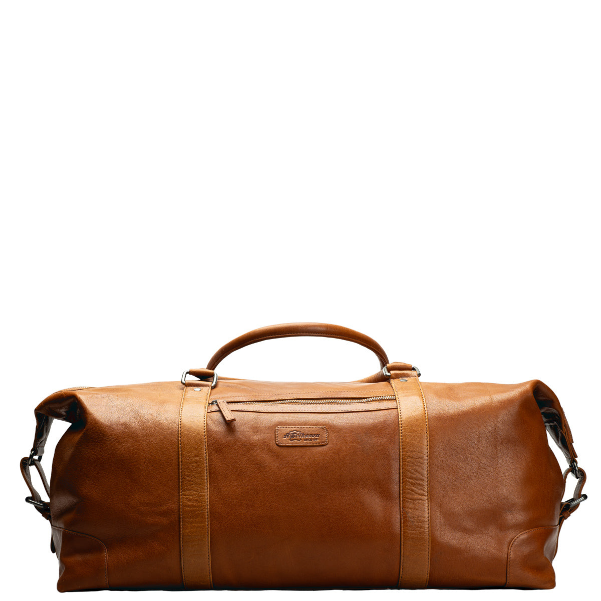 A. Eriksson Elwis Stor Weekend Bag I Skinn Cognac 41L