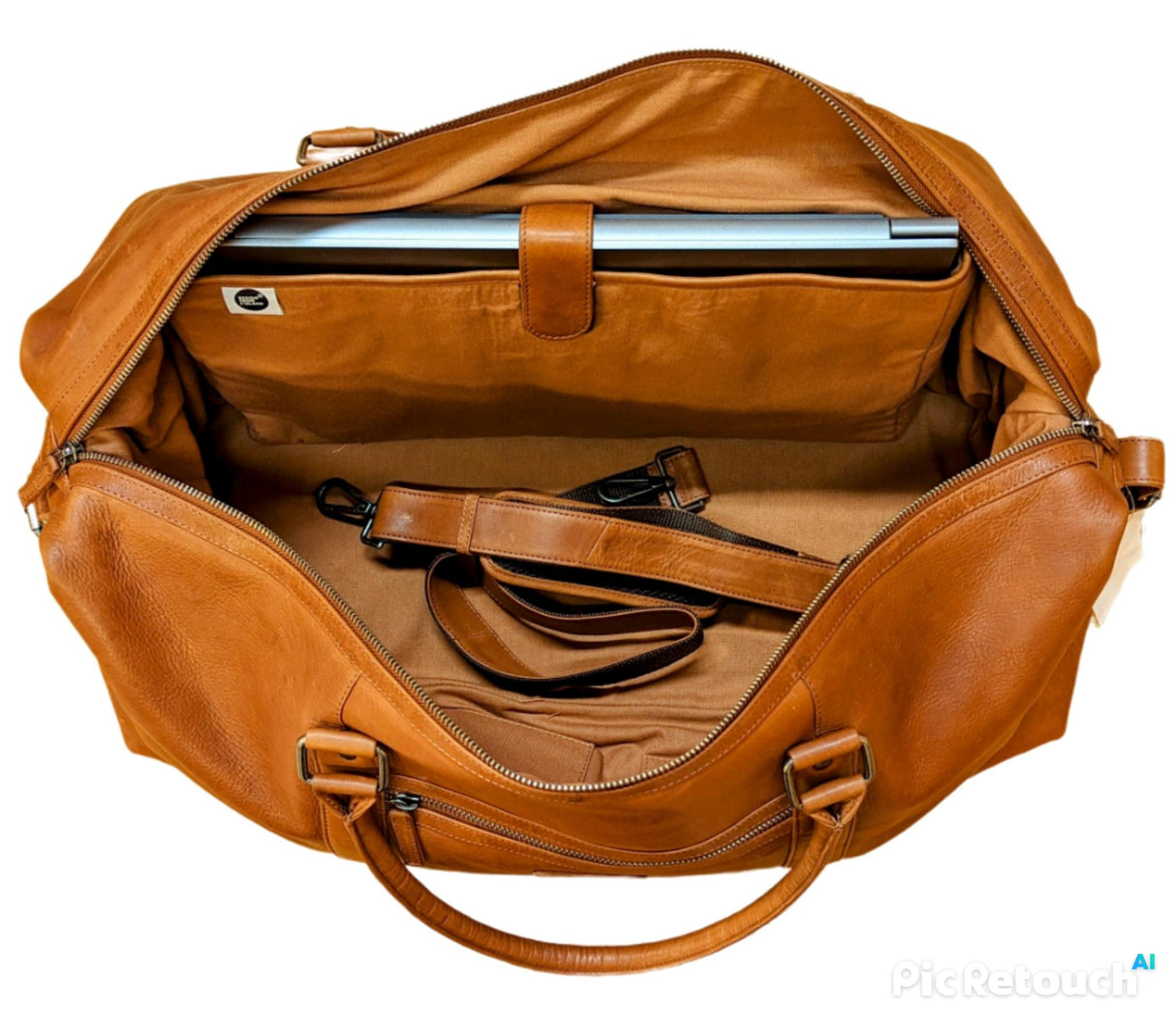 A. Eriksson Elwis Stor Weekend Bag I Skinn Svart 41L