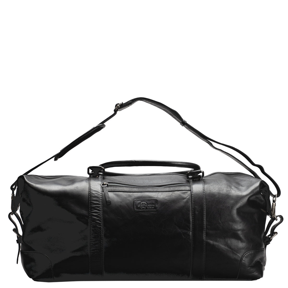 A. Eriksson Elwis Stor Weekend Bag I Skinn Svart 41L