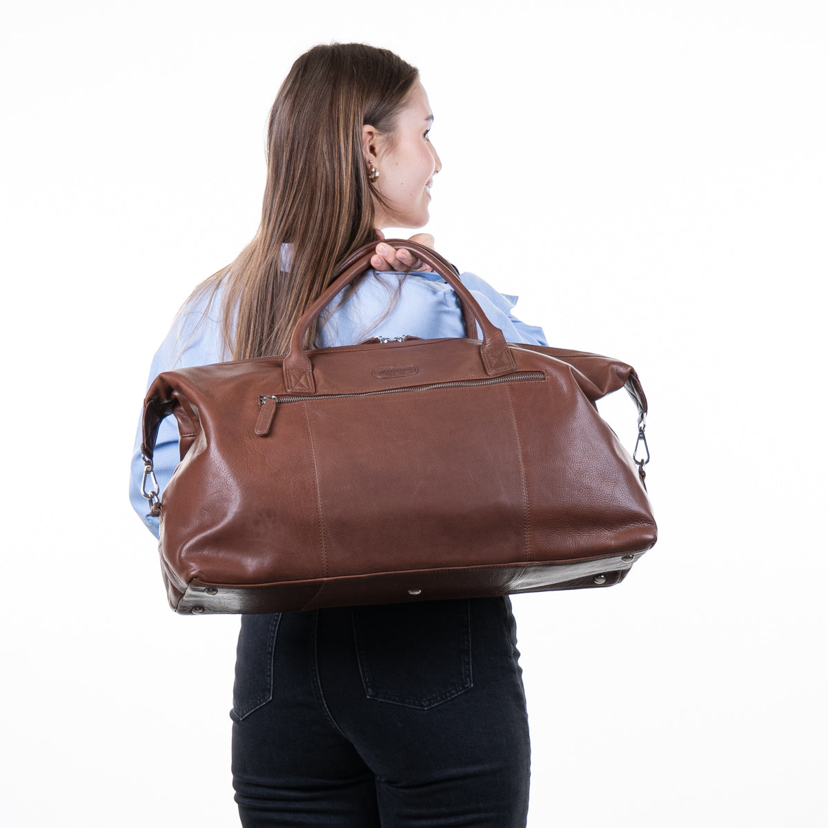 A. Eriksson Oiva Weekend Bag I Skinn Brun 32L