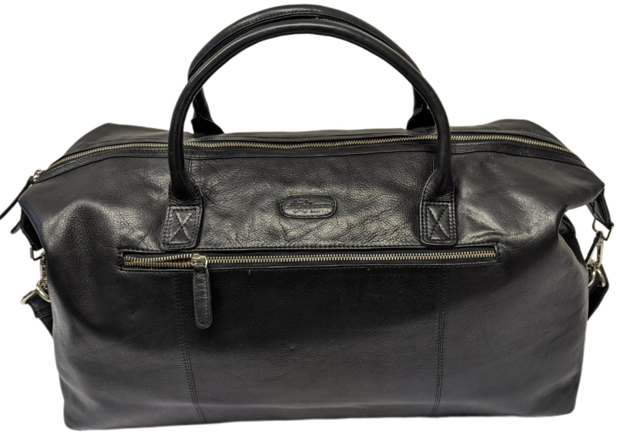 A. Eriksson Oiva Weekend Bag I Skinn Svart 32L