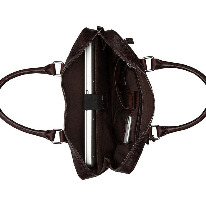 Burkely Fundametals Antique Avery 1-Zip 13,3" Pc veske I Skinn Brun