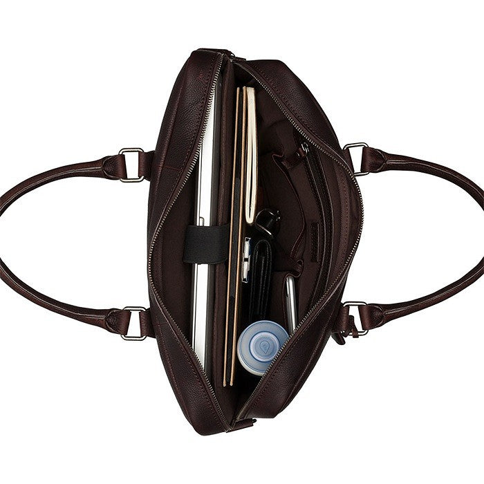 Burkely Fundametals Antique Avery 1-Zip 15,6" Pc veske I Skinn Brun