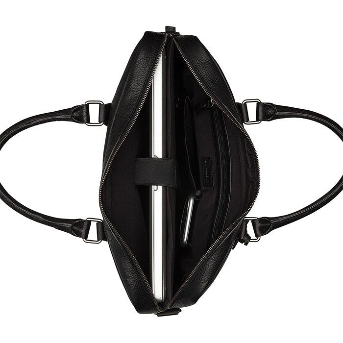 Burkely Fundametals Antique Avery 1-Zip 15,6" Pc veske I Skinn Svart