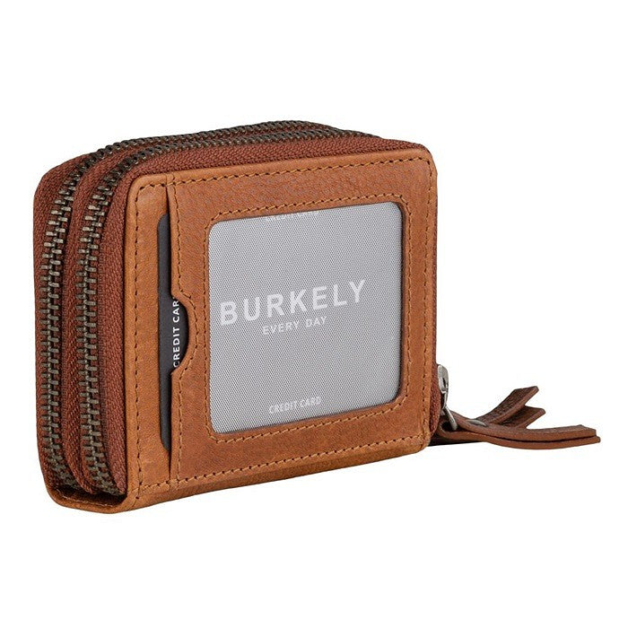 Burkely Antique Avery Lommebok S Double Zip Cognac