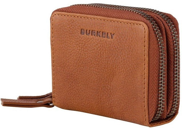 Burkely Antique Avery Lommebok S Double Zip Cognac
