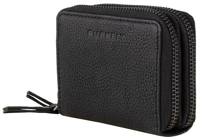 Burkely Antique Avery Lommebok S Double Zip Svart