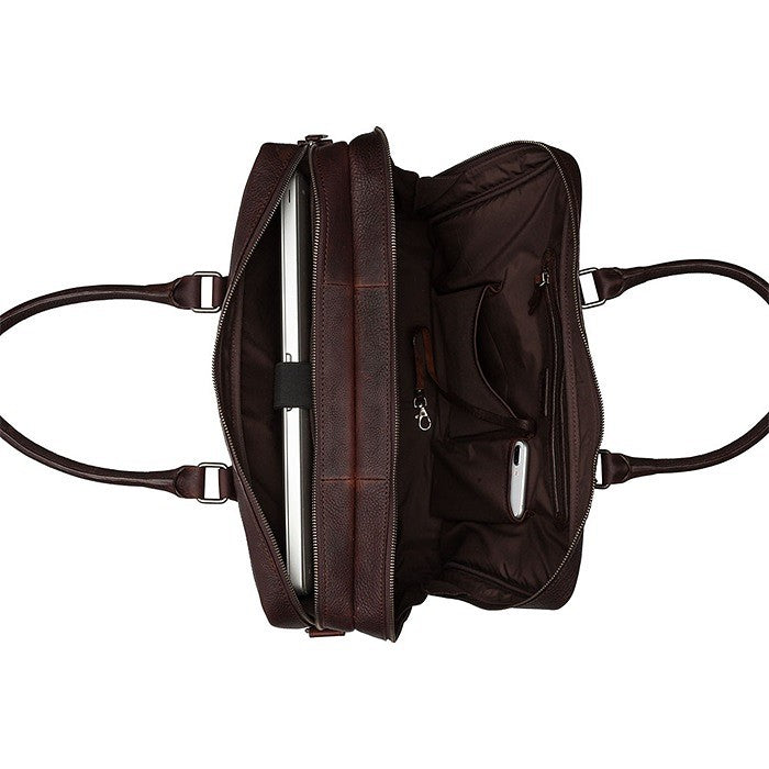 Burkely Fundametals Antique Avery Worker 15,6" Pc veske I Skinn Brun