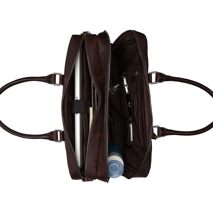 Burkely Fundametals Antique Avery Worker 15,6" Pc veske I Skinn Brun