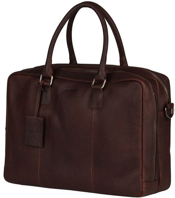 Burkely Fundametals Antique Avery Worker 15,6" Pc veske I Skinn Brun