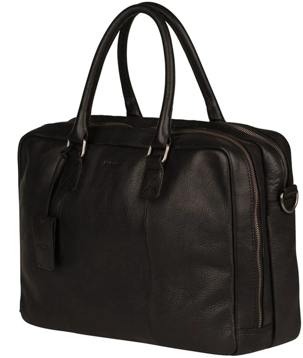 Burkely Fundamentals Antique Avery Worker 15,6" Pc veske I Skinn Svart