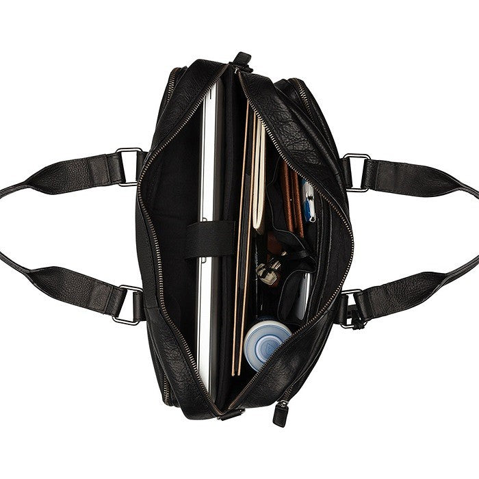 Burkely Fundametals Antique Avery Workbag 15,6" Pc veske I Skinn Svart