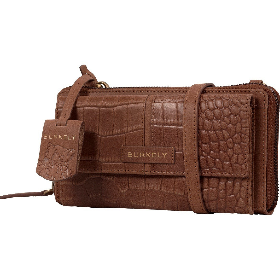 Burkely Cool Colbie Phone Wallet Liten Skinnveske Brun