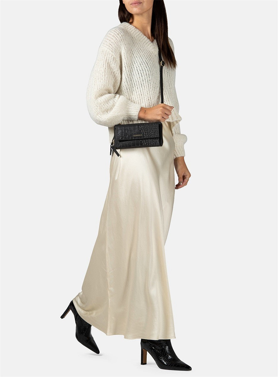 Burkely Cool Colbie Phone Wallet Liten Skinnveske Svart