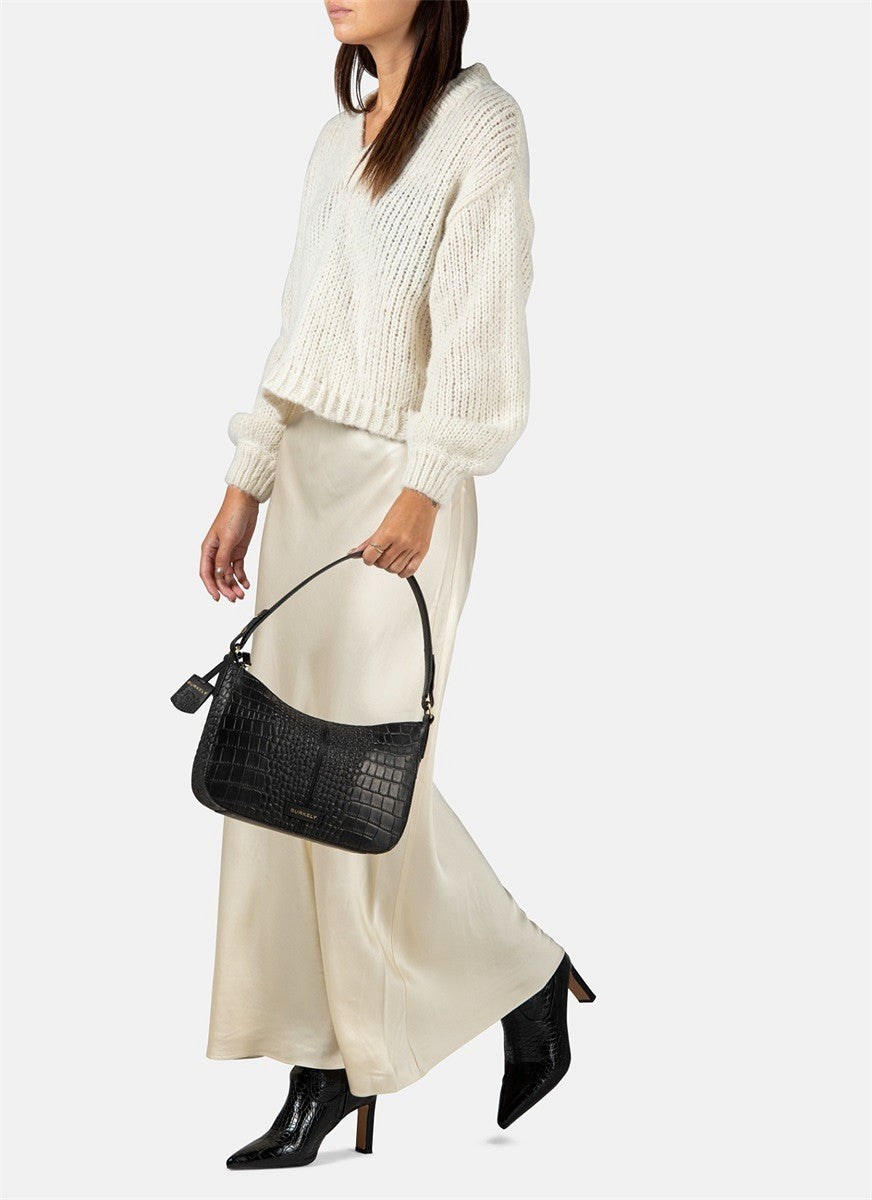 Burkely Cool Colbie Shoulderbag Mellomstor Skinnveske Svart