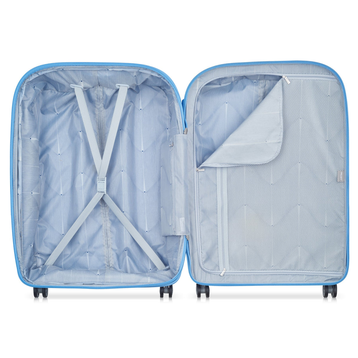 Delsey Clavel Hard Mellomstor Utvidbar Koffert Med 4 Hjul 70 cm Blå