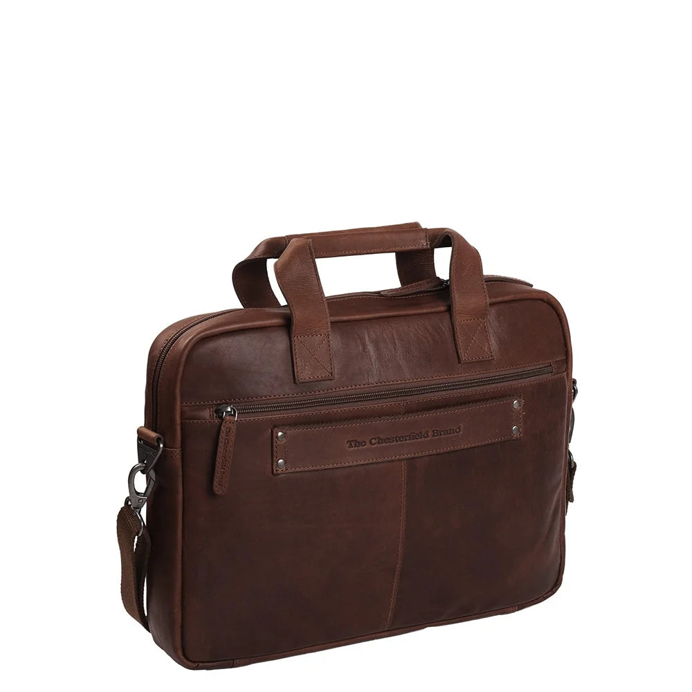 The Chesterfield Brand Calvi 15,6" Pc Veske I Skinn Brun