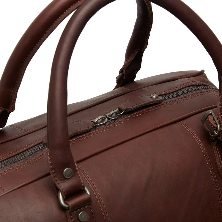 The Chesterfield Brand Liam Weekend Bag I Skinn Brun