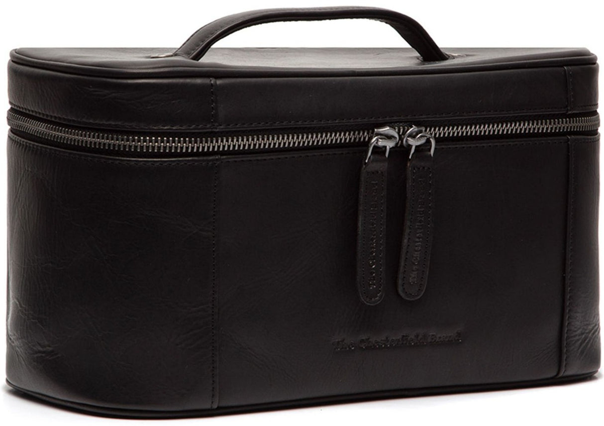 The Chesterfield Brand Limone Stor Toalettmappe I Skinn Svart