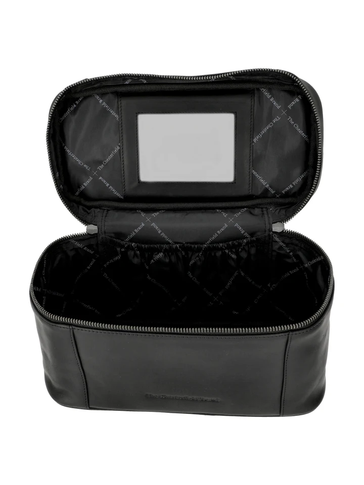 The Chesterfield Brand Limone Stor Toalettmappe I Skinn Svart