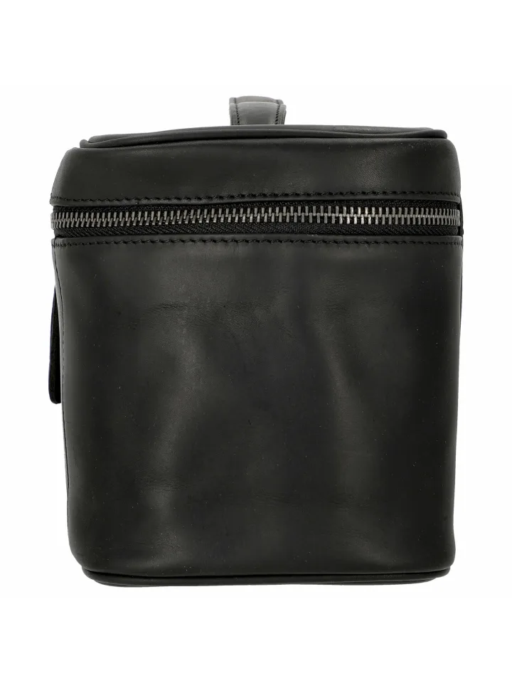 The Chesterfield Brand Limone Stor Toalettmappe I Skinn Svart