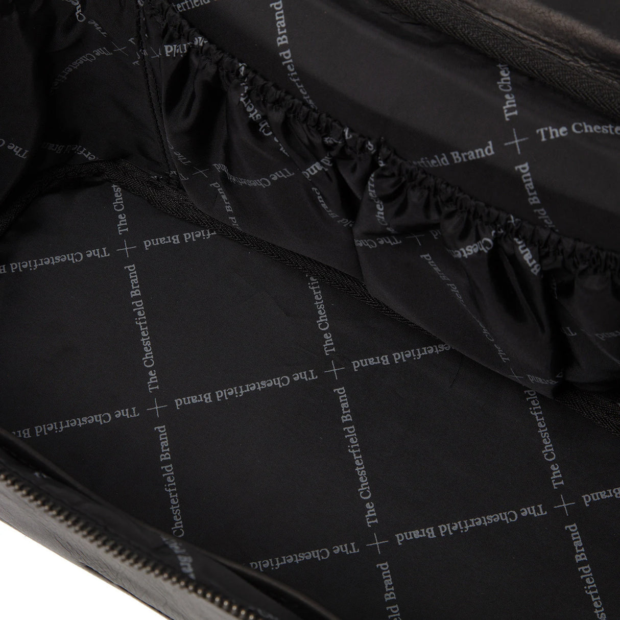 The Chesterfield Brand Limone Stor Toalettmappe I Skinn Svart