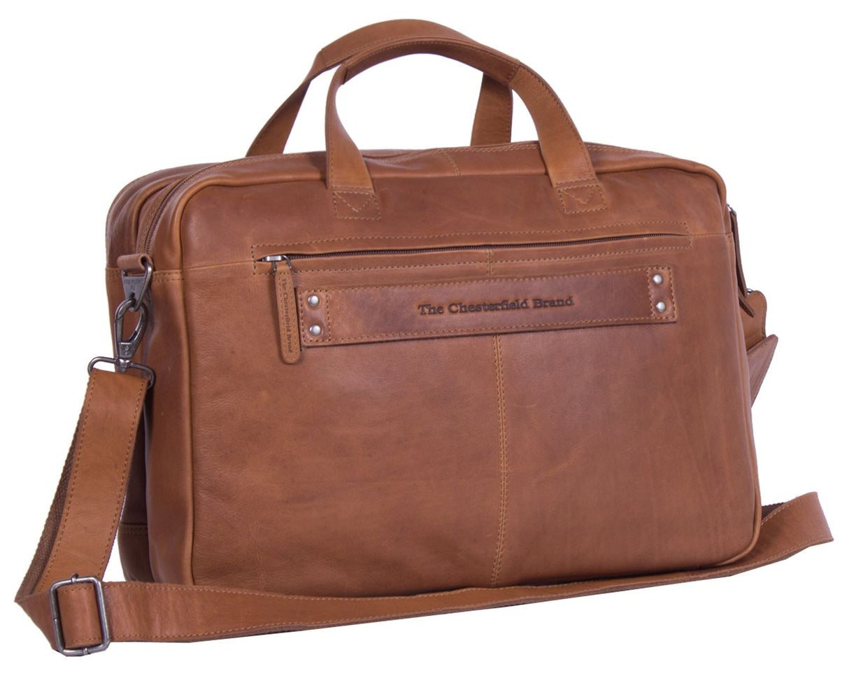 The Chesterfield Brand Ryan 17" Pc Veske I Skinn Cognac