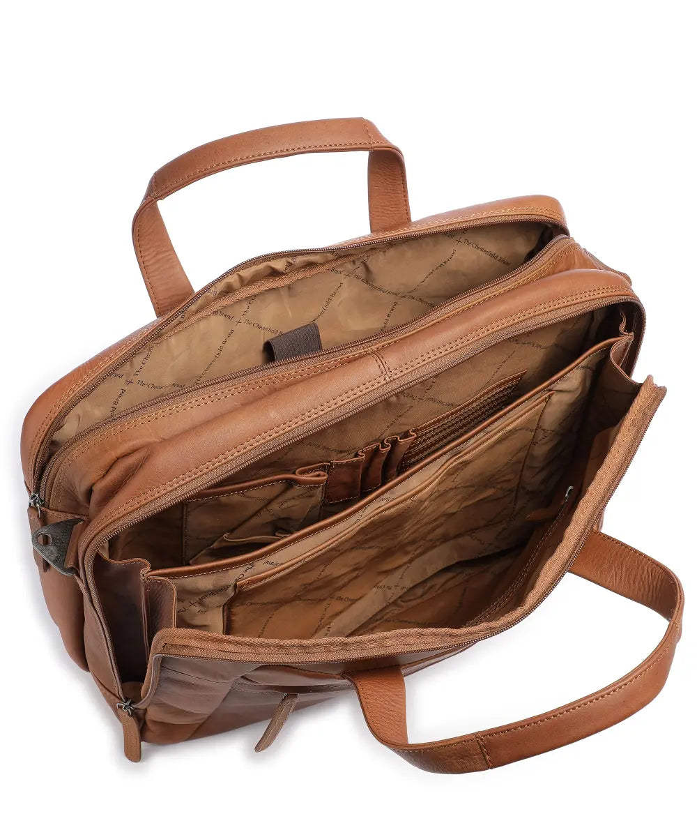 The Chesterfield Brand Ryan 17" Pc Veske I Skinn Cognac