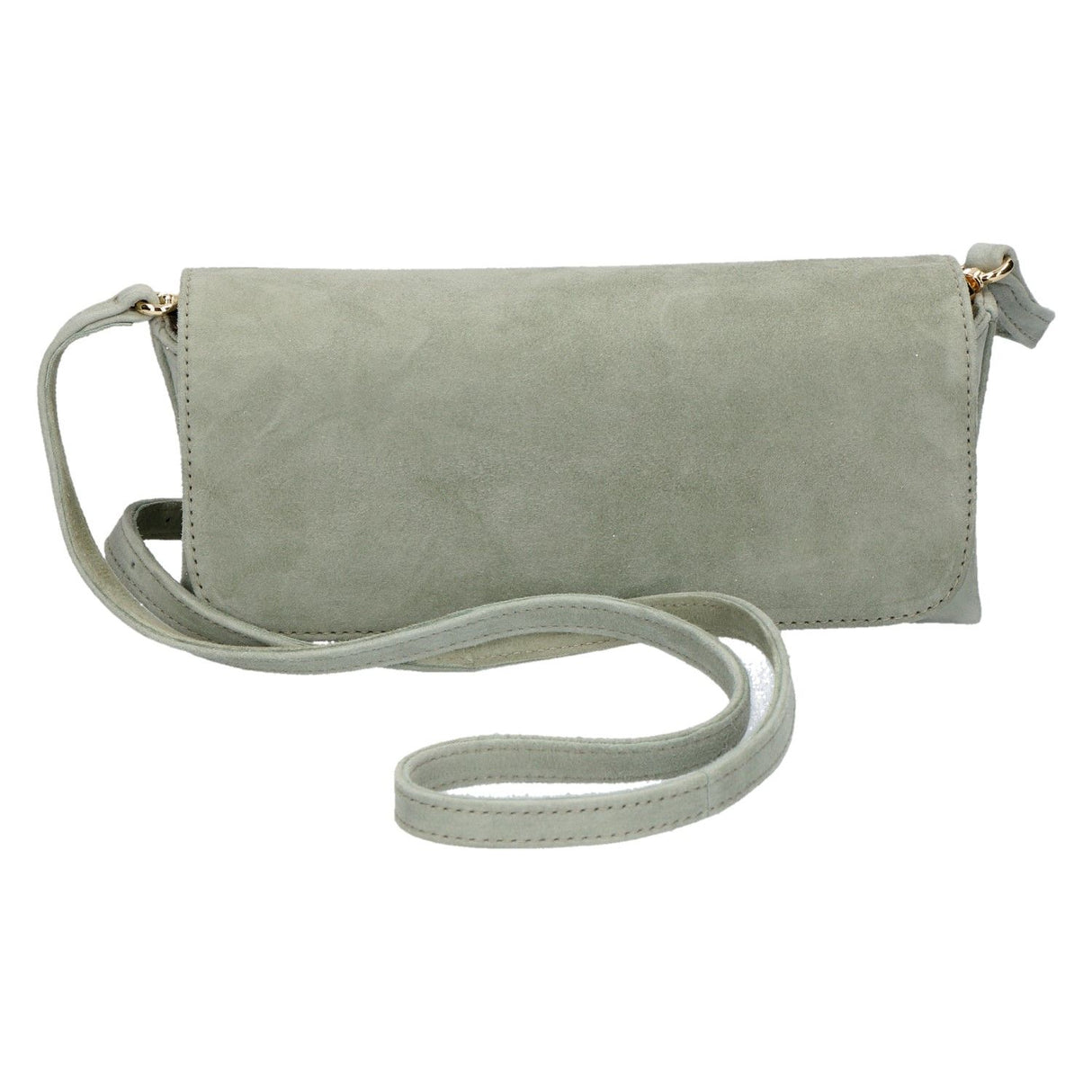 Unisa Zdream Clutch Veske i Semsket Skinn Grønn