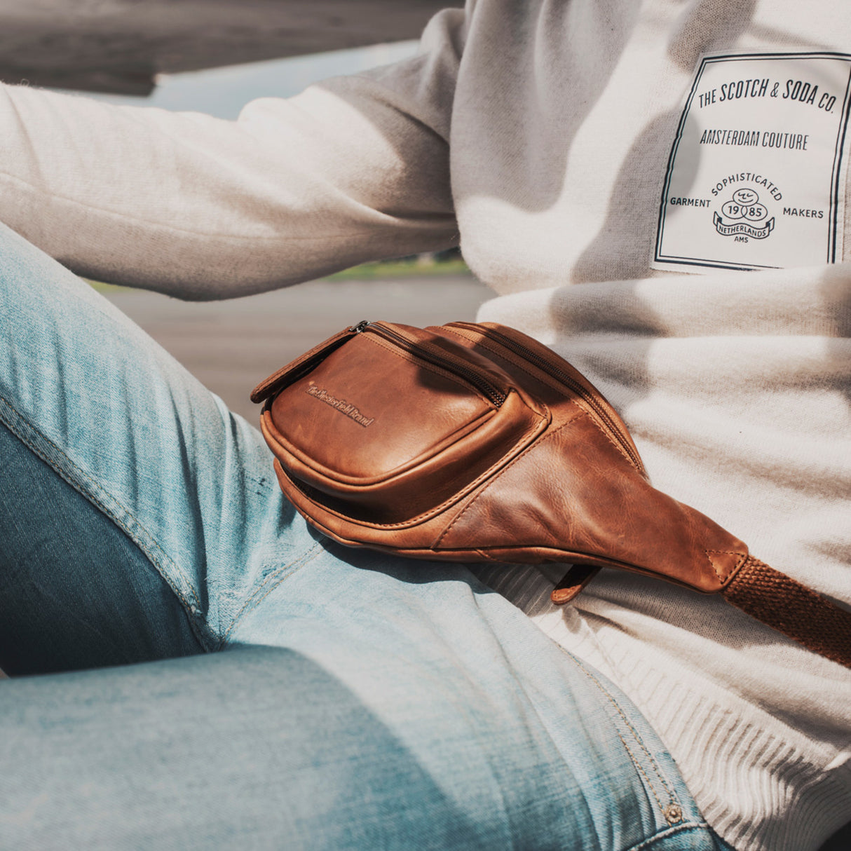 The Chesterfield Brand Jack Fanny Pack I Skinn Cognac