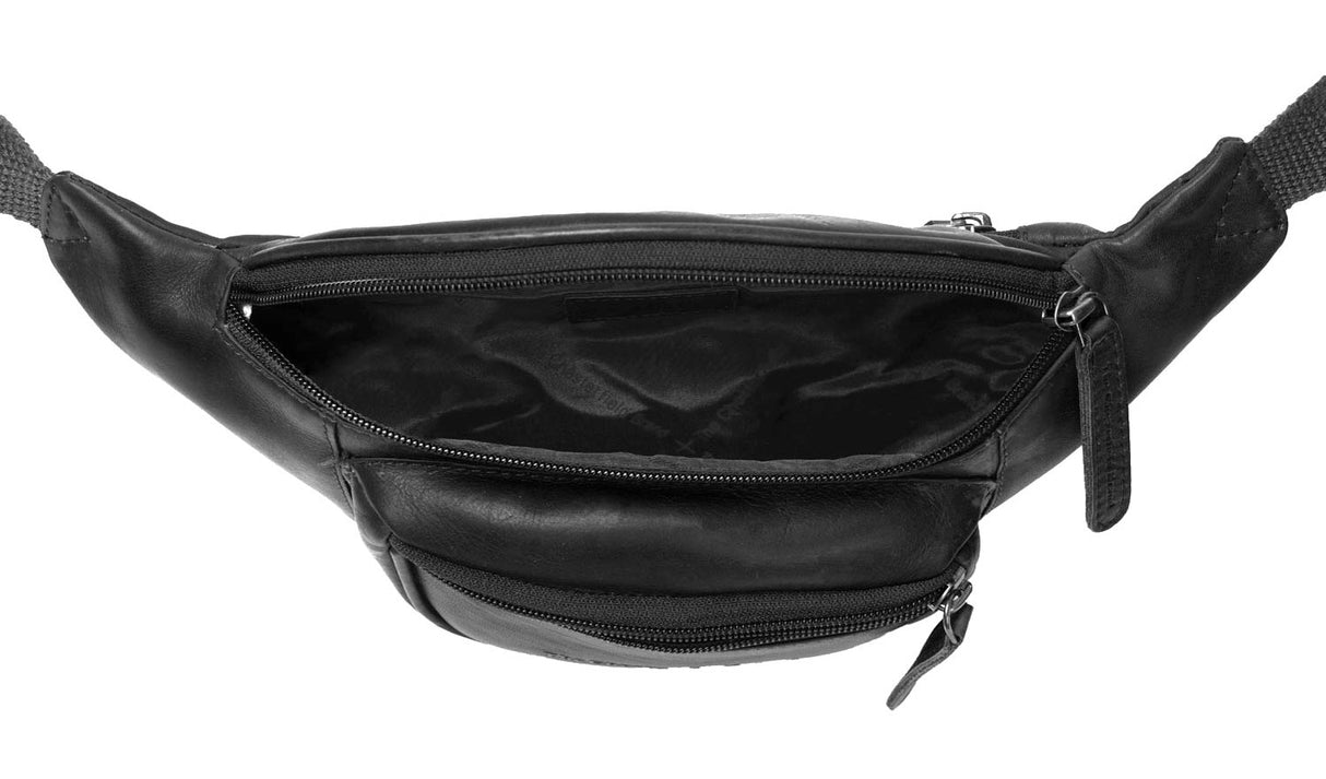 The Chesterfield Brand Jack Fanny Pack I Skinn Svart
