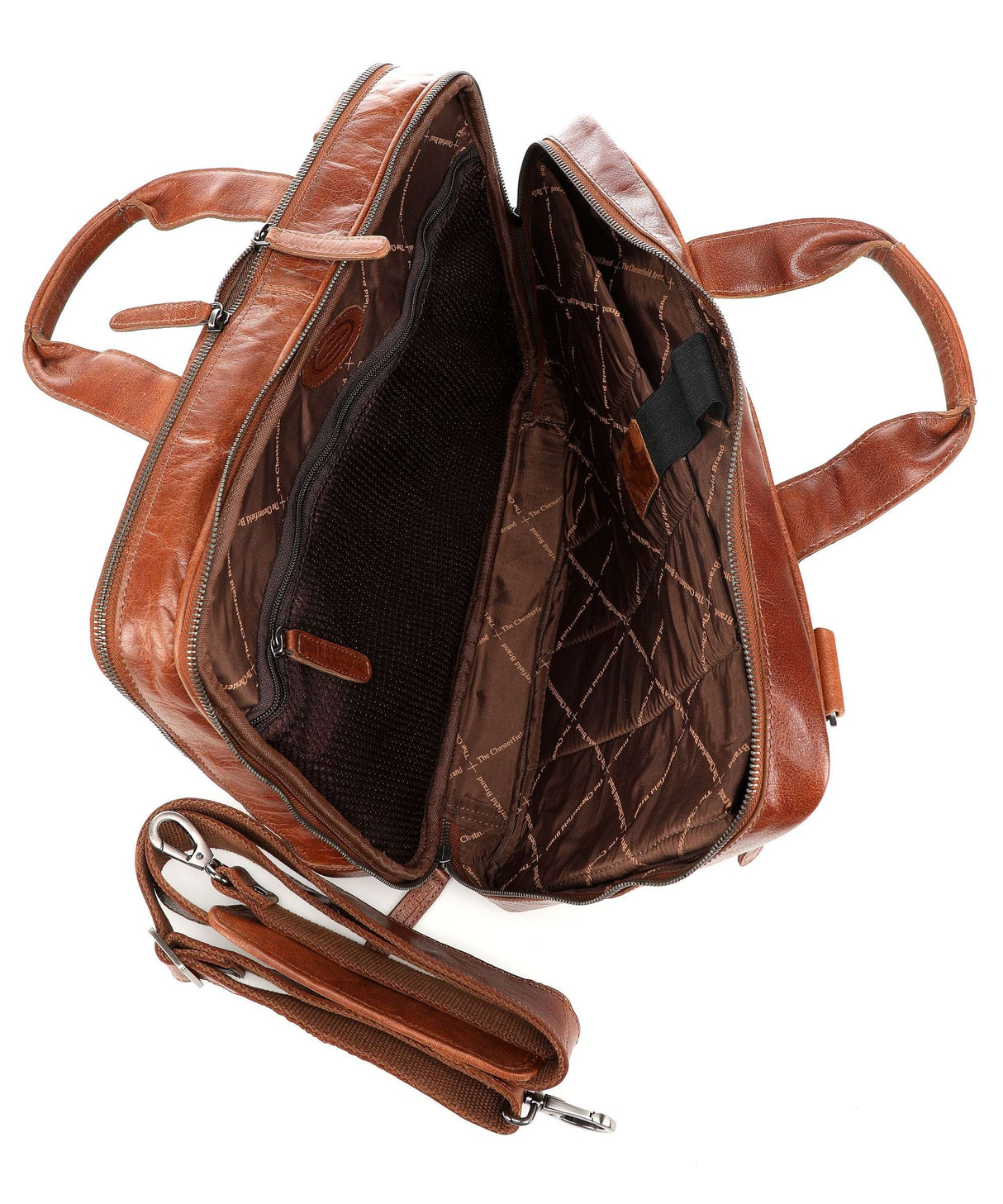 The Chesterfield Brand Manuel 15,4" Pc Veske I Skinn Cognac