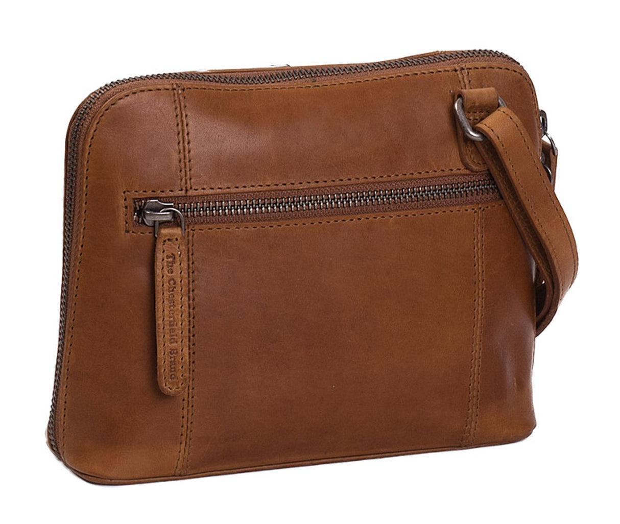The Chesterfield Brand River Liten Crossover Veske I Skinn Cognac
