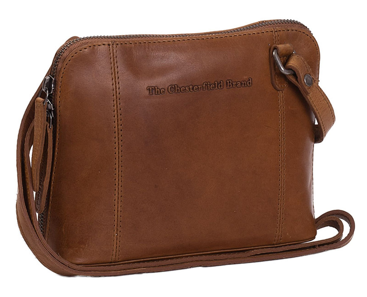 The Chesterfield Brand River Liten Crossover Veske I Skinn Cognac