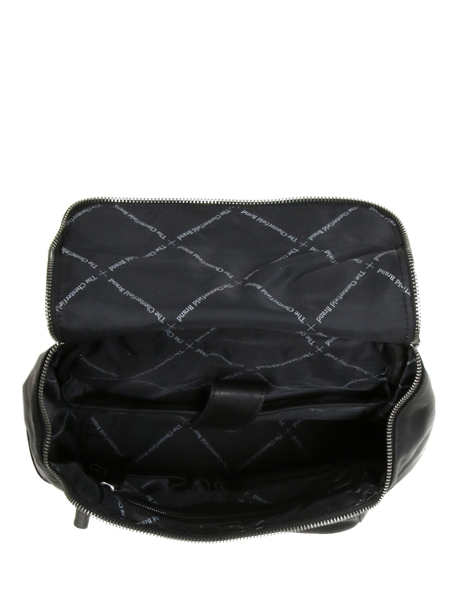 The Chesterfield Brand Sanya 14" Pc Sekk I Skinn Svart