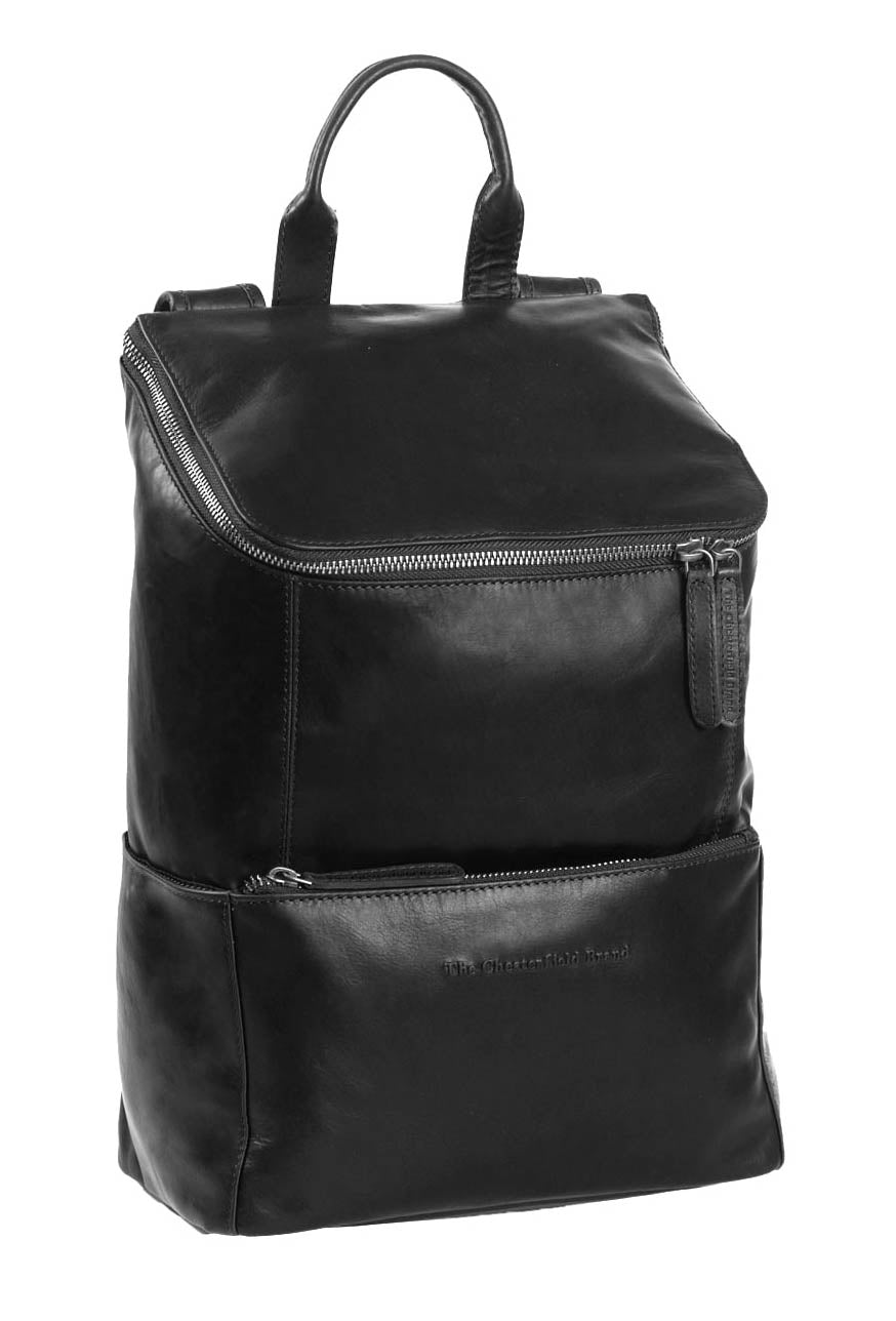 The Chesterfield Brand Sanya 14" Pc Sekk I Skinn Svart