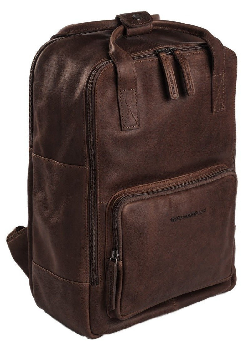 The Chesterfield Brand Belford 14" Pc Sekk I Skinn Brun