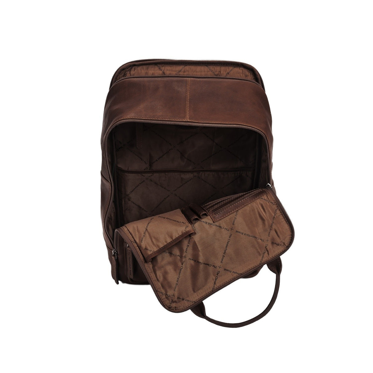 The Chesterfield Brand Belford 14" Pc Sekk I Skinn Brun