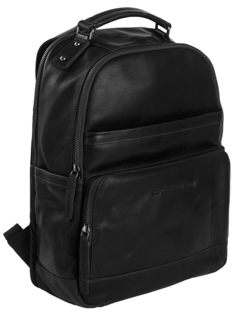 The Chesterfield Brand Austin 14" Pc Sekk I Skinn Svart