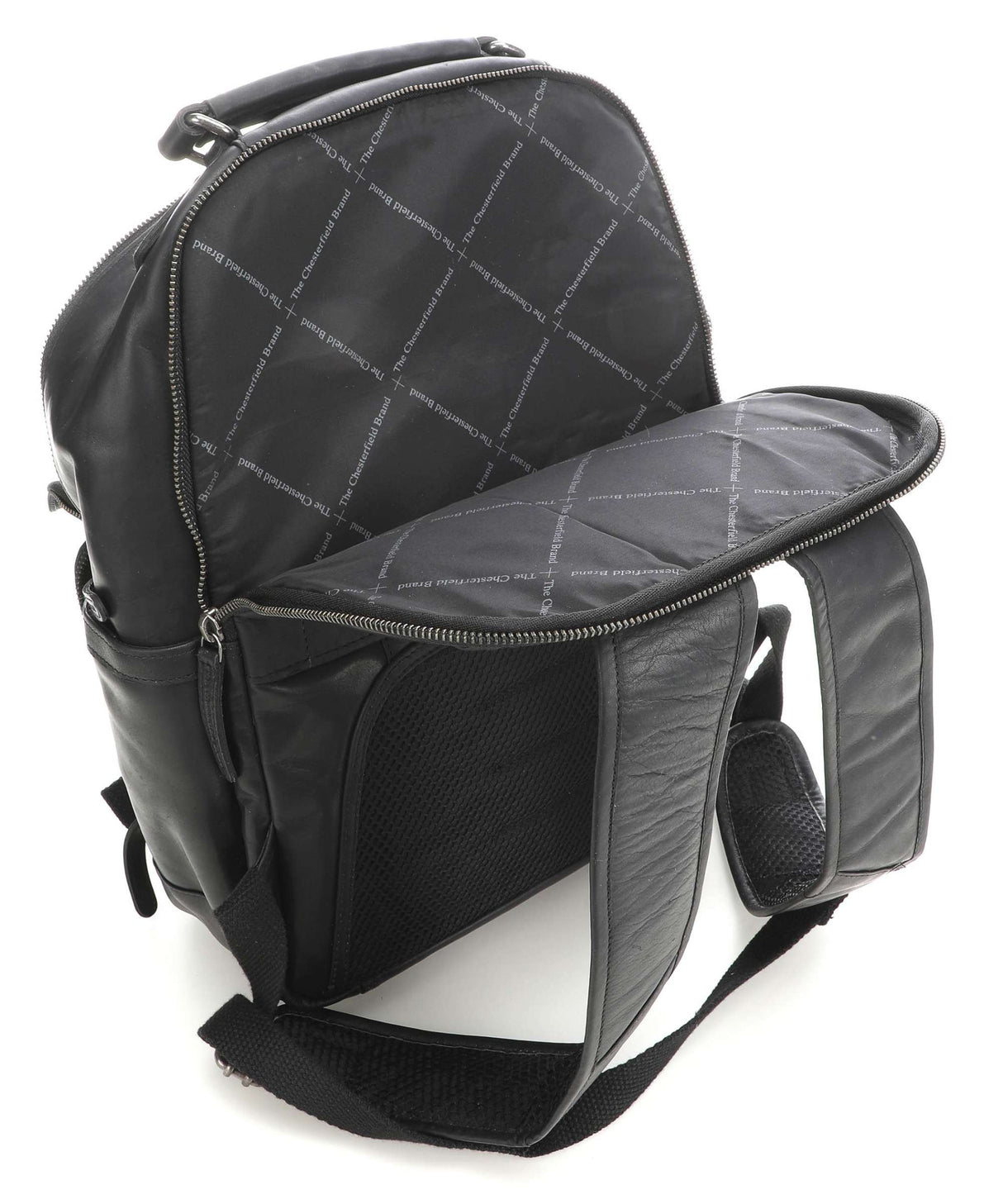 The Chesterfield Brand Austin 14" Pc Sekk I Skinn Svart