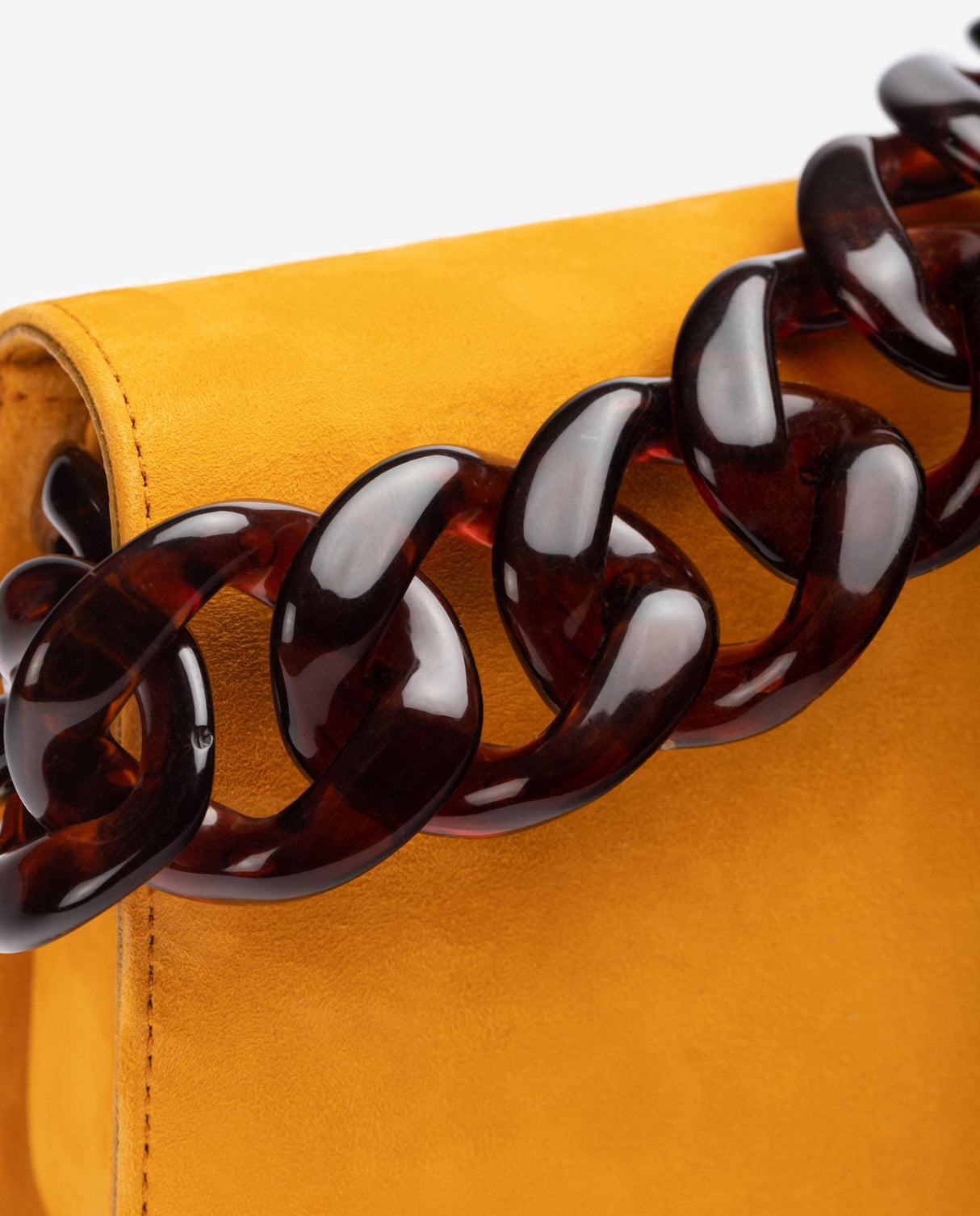 Unisa Zbruna Clutch Veske Semsket Skinn Mandarine