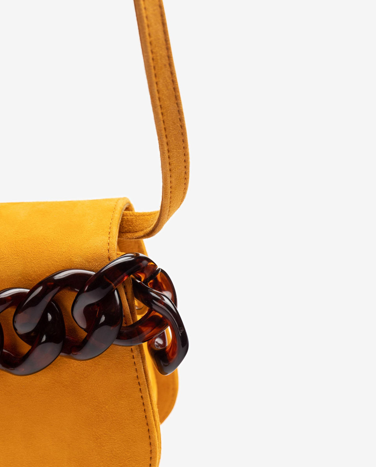 Unisa Zbruna Clutch Veske Semsket Skinn Mandarine