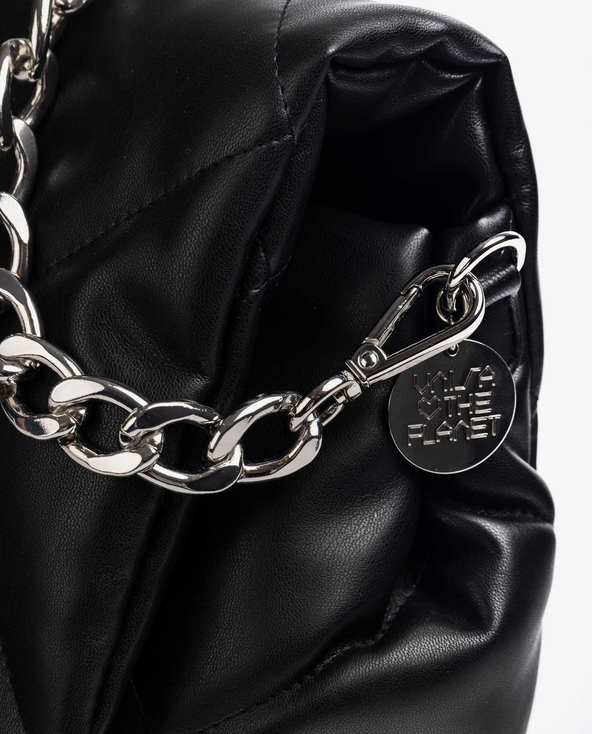 Unisa Zkerina Stor Quiltet Klaffveske Svart