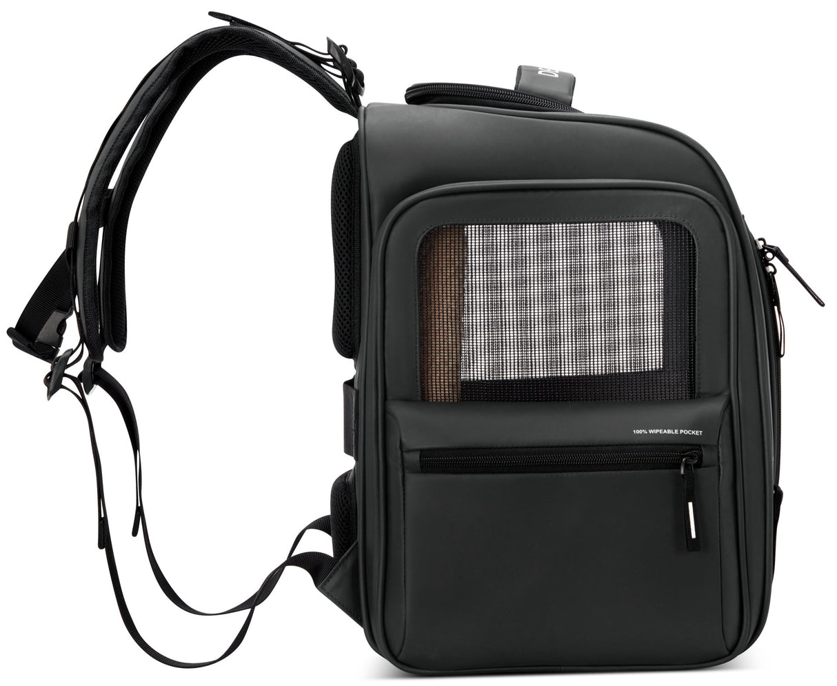 Delsey Raspail Pet Carrier Backpack Black
