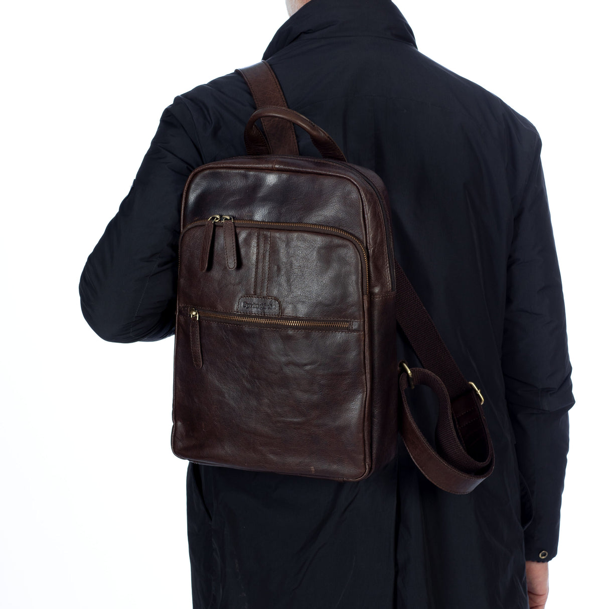 Springfield 15,6" Pc Sekk I Skinn Brun