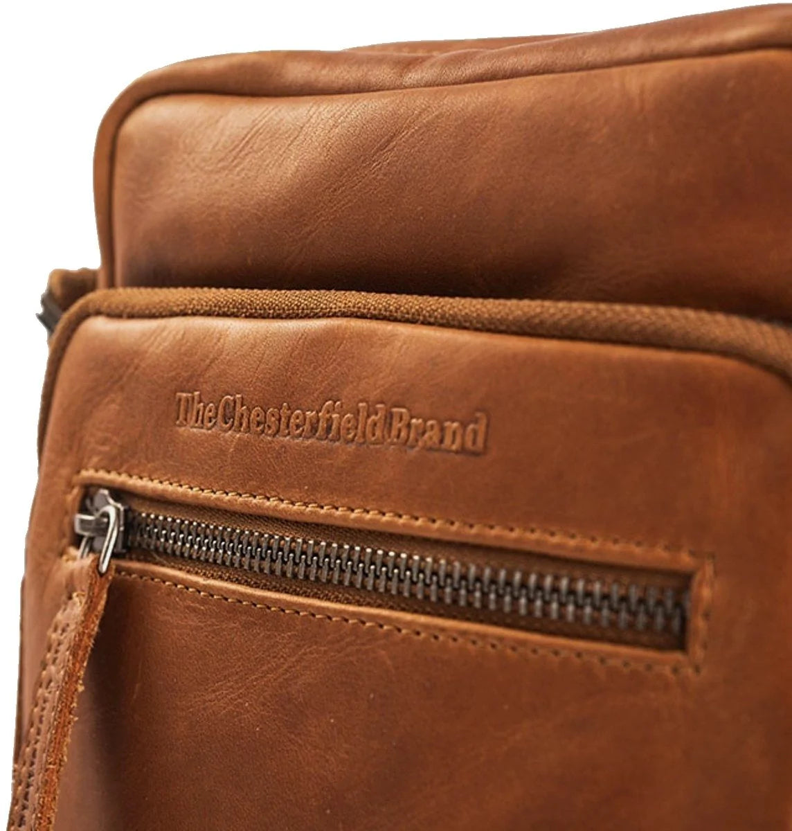 The Chesterfield Brand Birmingham Liten Crossover veske I Skinn Cognac