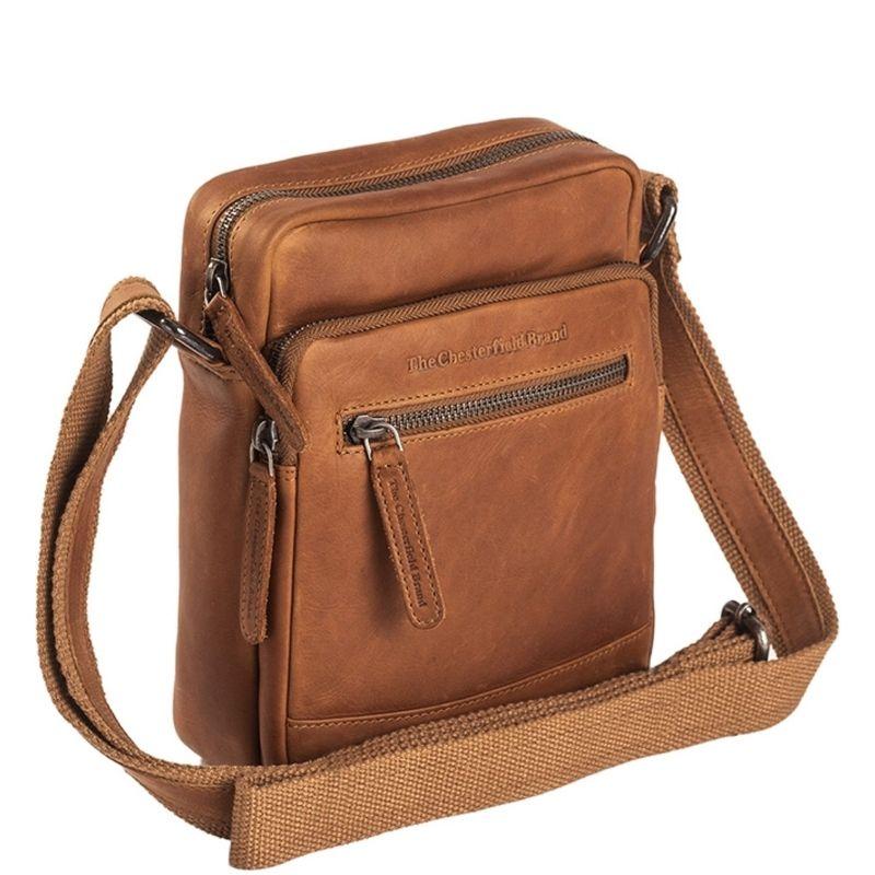 The Chesterfield Brand Birmingham Liten Crossover veske I Skinn Cognac