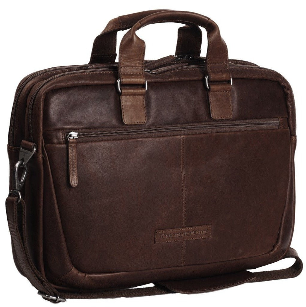 The Chesterfield Brand Seth 15" Pc Veske I Skinn Brun